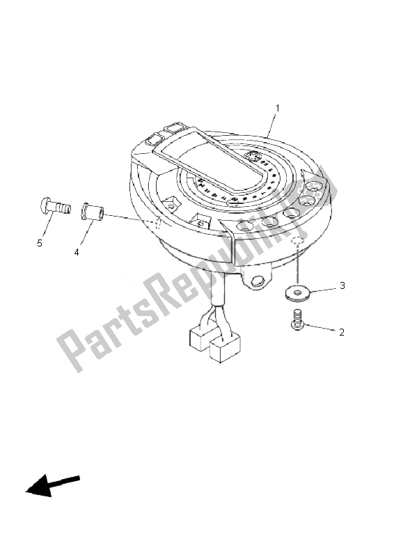 Toutes les pièces pour le Mètre du Yamaha FZ6 S Fazer 600 2007