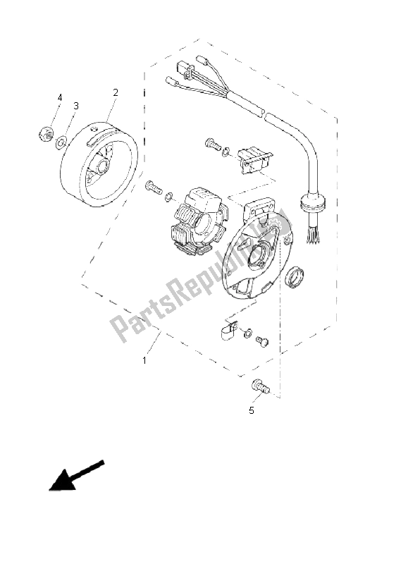 Wszystkie części do Generator Yamaha CW 50L 2011