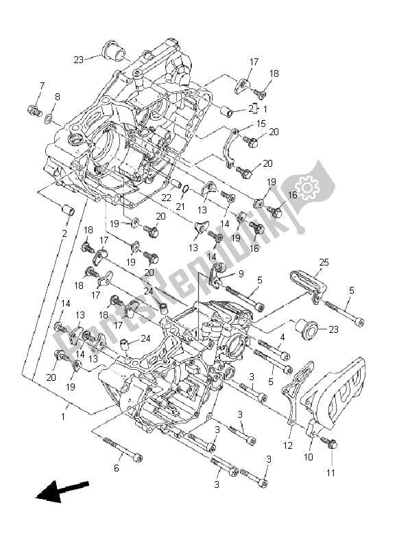 Todas las partes para Caja Del Cigüeñal de Yamaha WR 250F 2011