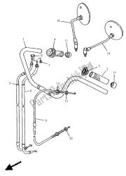 STEERING HANDLE & CABLE (UP HANDLE)