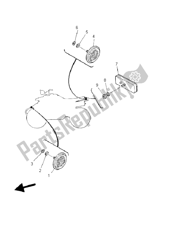 Tutte le parti per il Elettrico 2 del Yamaha YFS 200 Blaster 2002