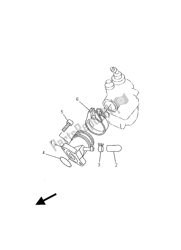 Tutte le parti per il Presa del Yamaha YBR 125E 2002