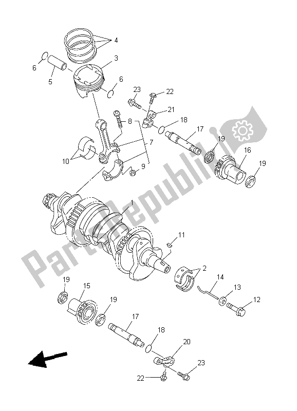 Tutte le parti per il Albero Motore E Pistone del Yamaha FJR 1300 2002