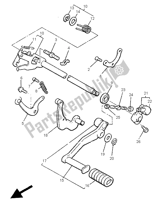 Tutte le parti per il Albero Del Cambio del Yamaha V MAX 12 1200 1996