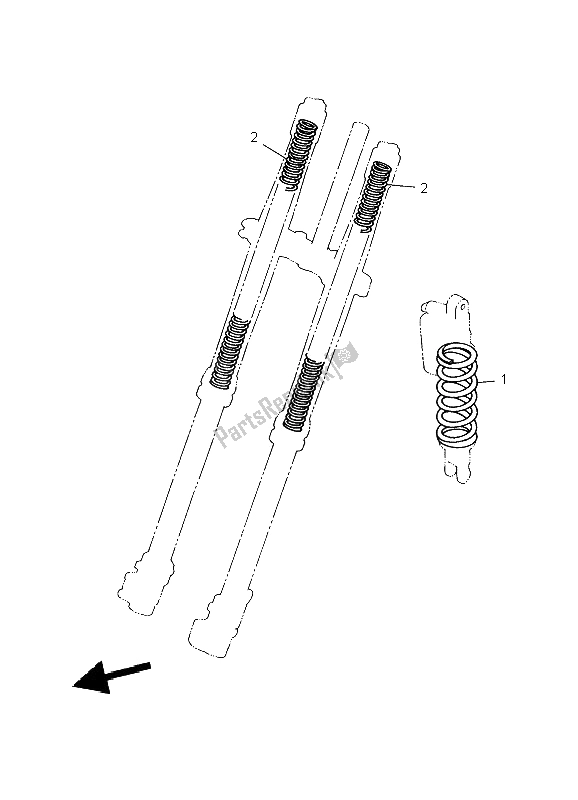 Tutte le parti per il Alternato Per Il Telaio del Yamaha YZ 250 2009