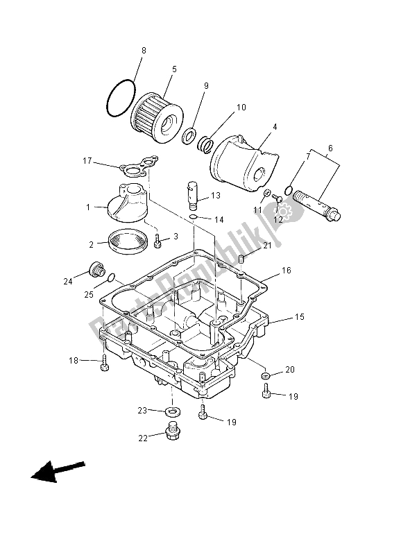 Toutes les pièces pour le Nettoyant Huile du Yamaha XJR 1300 2004