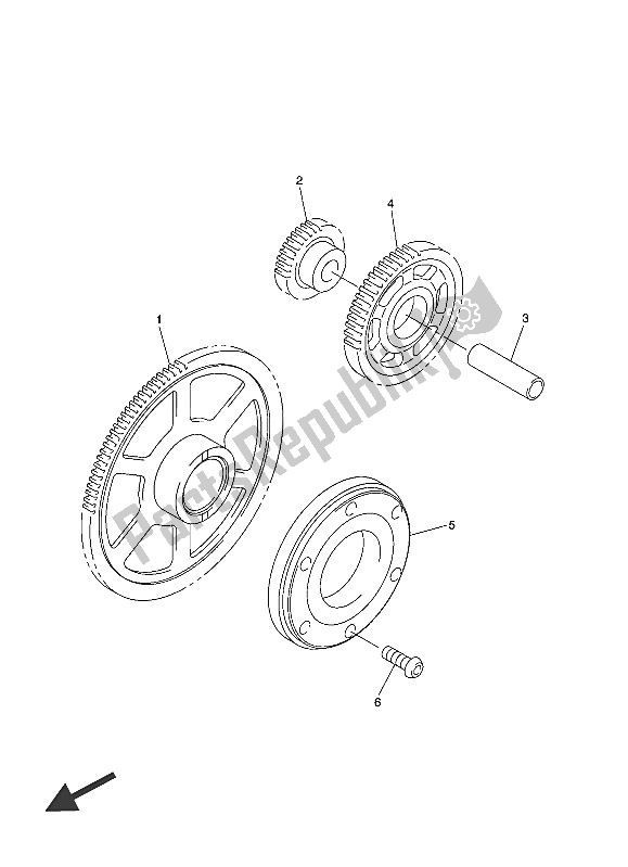 All parts for the Starter of the Yamaha FJR 1300 AE 2016