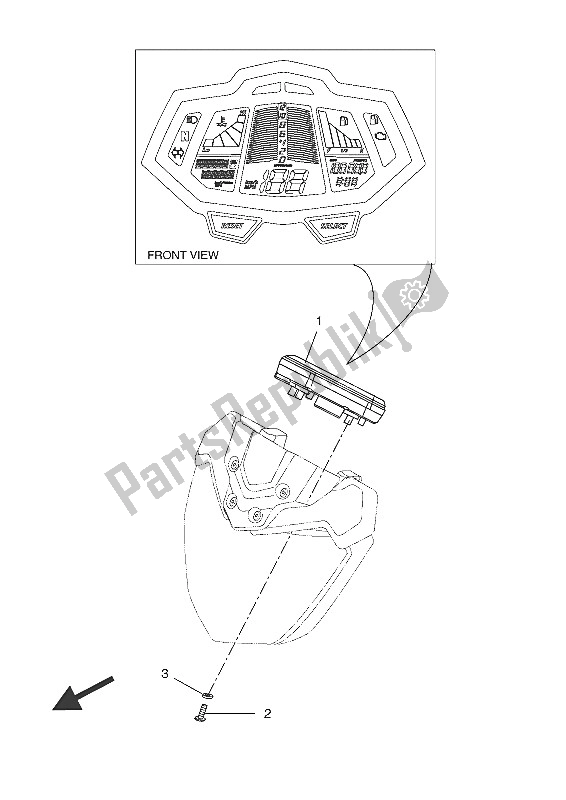Tutte le parti per il Metro del Yamaha MT 125 2016