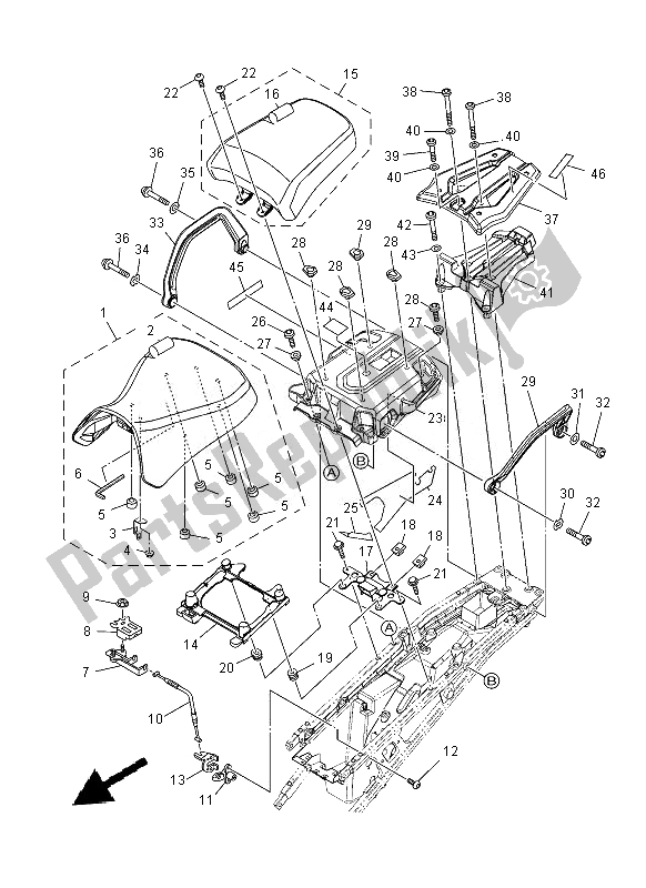 Todas las partes para Asiento de Yamaha XT 1200 ZE 2014