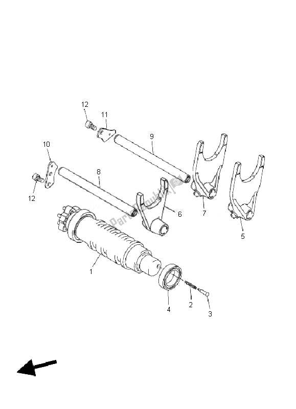 Tutte le parti per il Camma Cambio E Forcella del Yamaha VMX 17 1700 2010