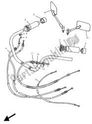 manija de dirección y cable