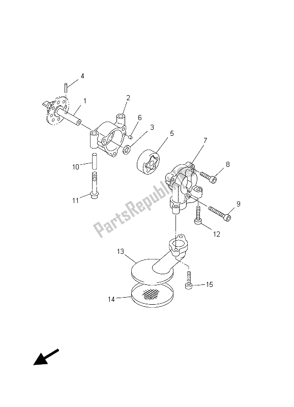 Wszystkie części do Pompa Olejowa Yamaha FJR 1300A 2003