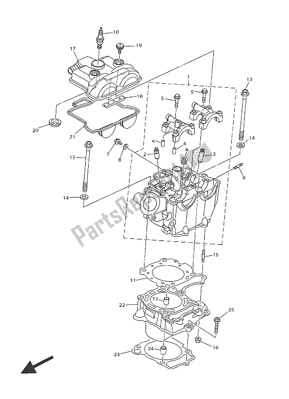 Wszystkie części do Cylinder Yamaha WR 250F 2016