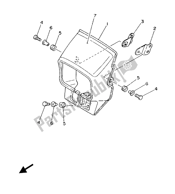 Wszystkie części do Os? Ona 1 Yamaha IT 200 1986