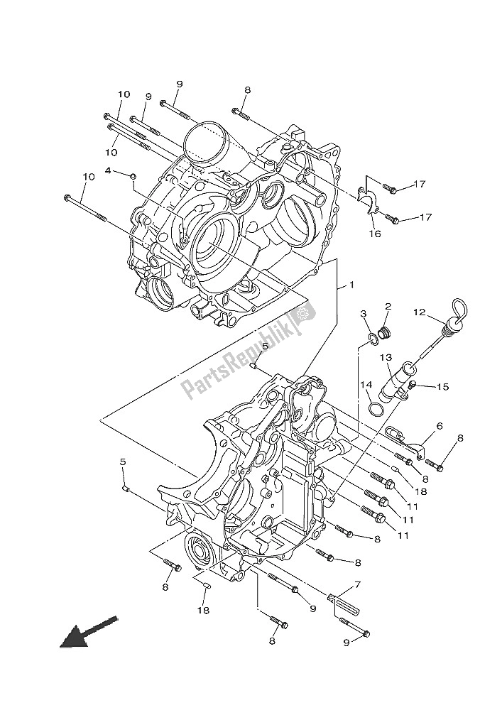 Wszystkie części do Korbowód Yamaha YFM 700 Fwad Grizzly EPS SE 2016