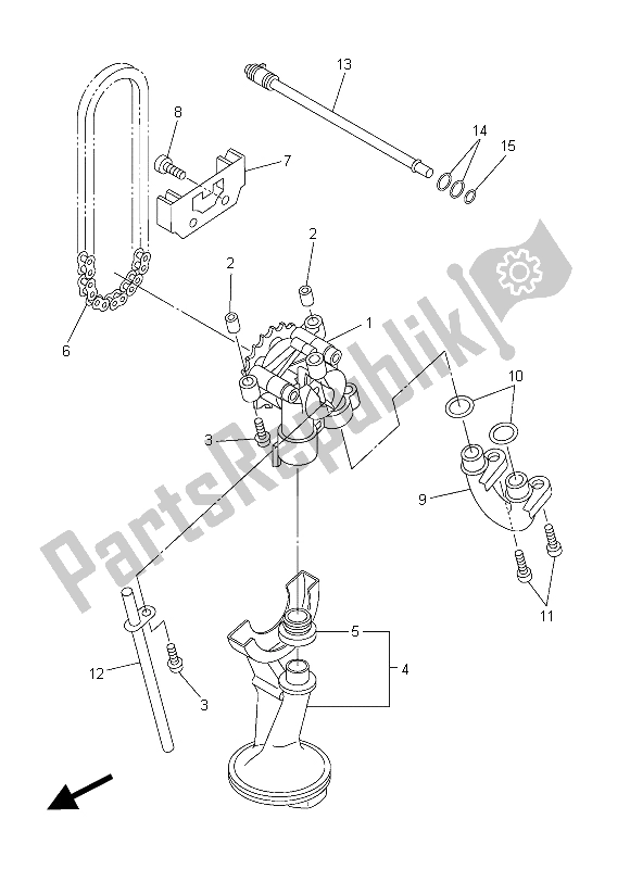 Todas las partes para Bomba De Aceite de Yamaha XJ6 NA 600 2015