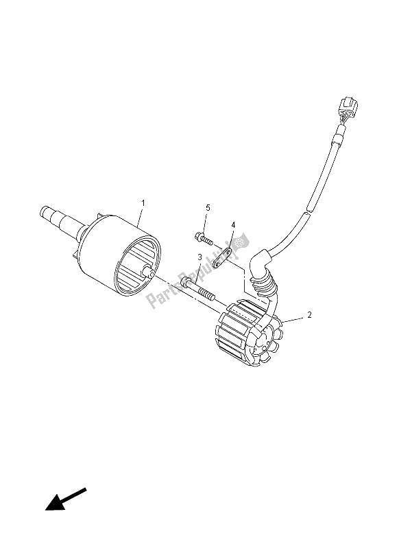 Tutte le parti per il Generatore del Yamaha FZ1 NA 1000 2012