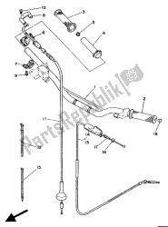 stuurhendel en kabel