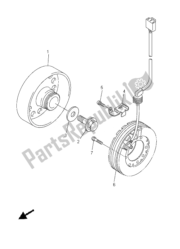 Tutte le parti per il Generatore del Yamaha YZF R6 600 2013