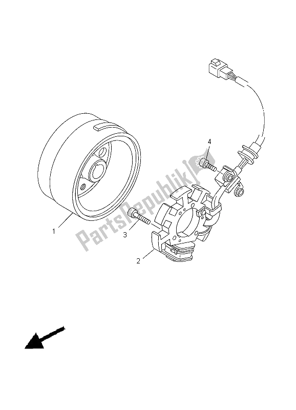 Tutte le parti per il Generatore del Yamaha TT R 125 SW LW 2012