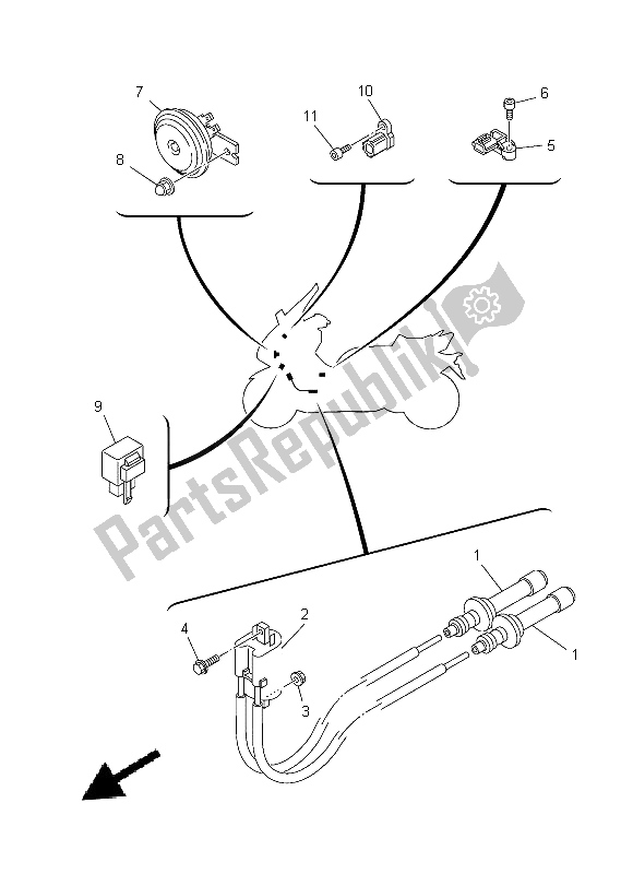 Wszystkie części do Elektryczny 2 Yamaha XP 500 2014