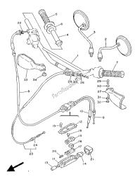 uchwyt kierownicy i kabel