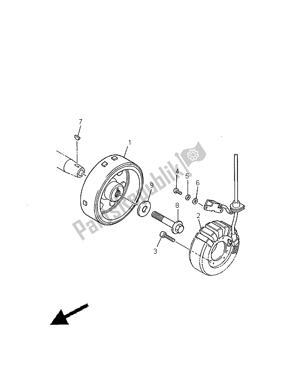 Wszystkie części do Generator Yamaha FZS 600 2000