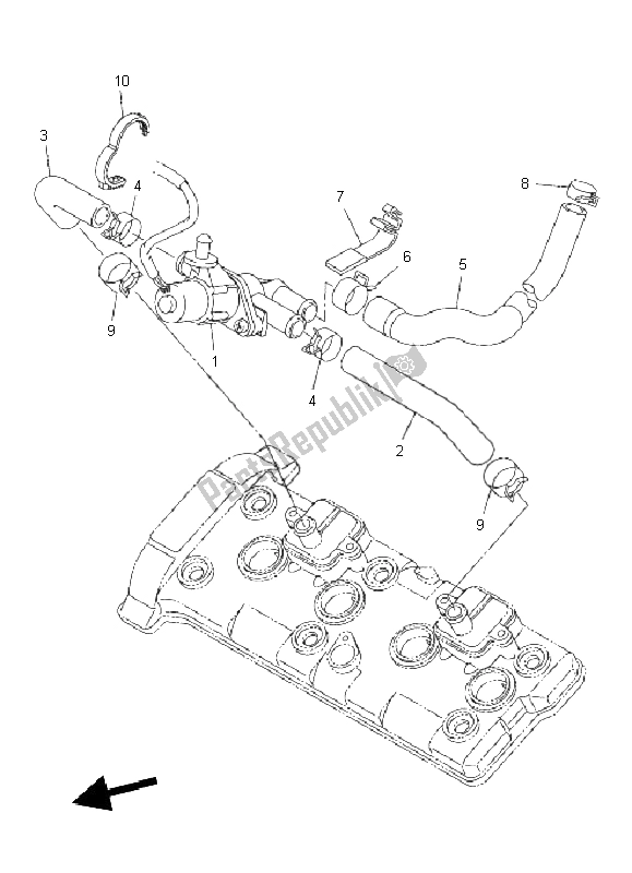 Todas as partes de Sistema De Indução De Ar do Yamaha FZ8 NA 800 2011