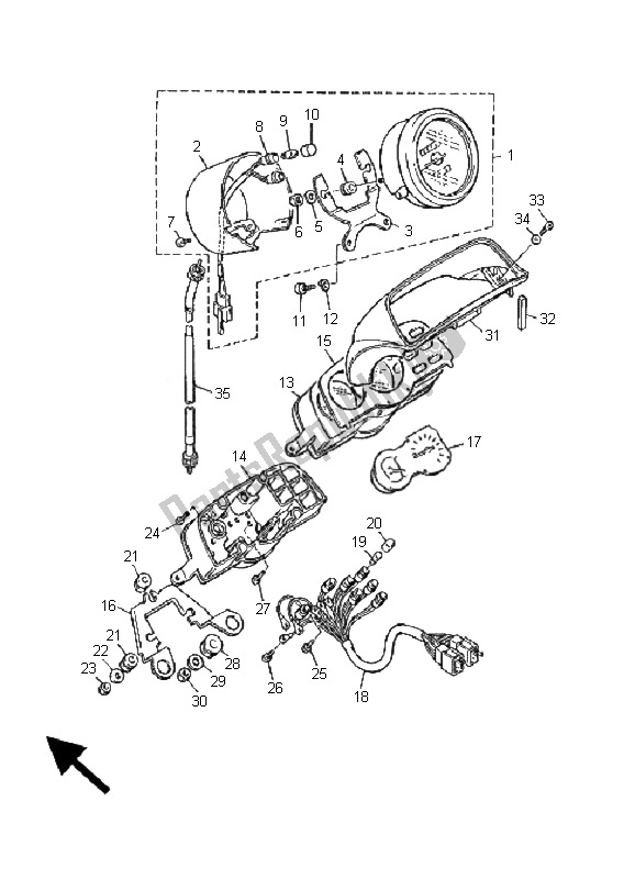 Todas las partes para Metro de Yamaha V MAX 12 1200 2001