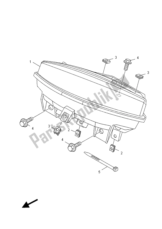 Wszystkie części do Metr Yamaha HW 125 2012