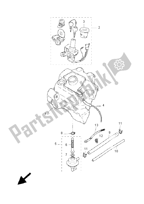 Tutte le parti per il Serbatoio Di Carburante del Yamaha YQ 50R Aerox 2006