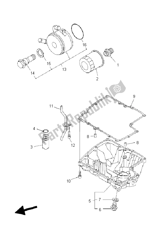 Tutte le parti per il Filtro Olio del Yamaha FZ1 NA Fazer 1000 2009