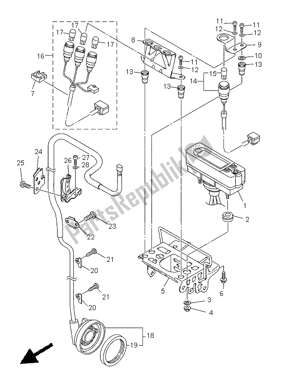 Tutte le parti per il Metro del Yamaha WR 450F 2013
