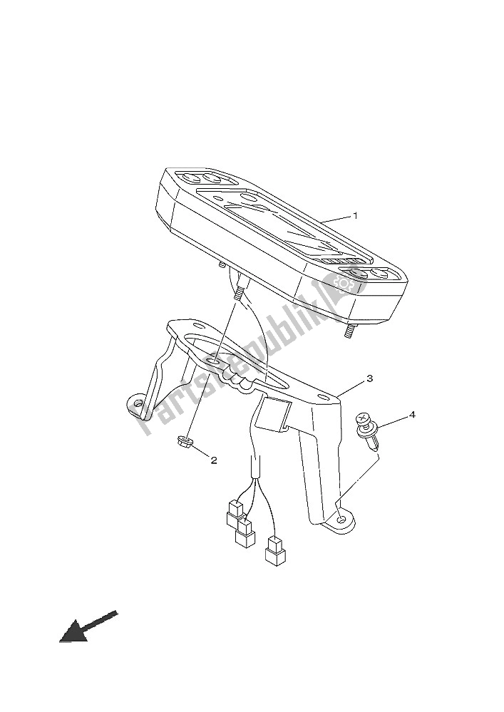 All parts for the Meter of the Yamaha YFM 450 Fwad IRS Grizzly 4X4 2016