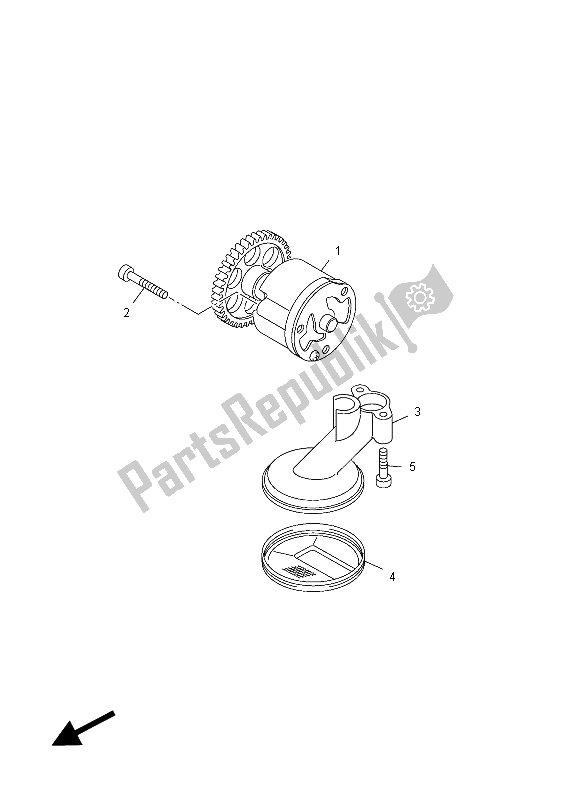 Todas las partes para Bomba De Aceite de Yamaha VMX 17 1700 2012
