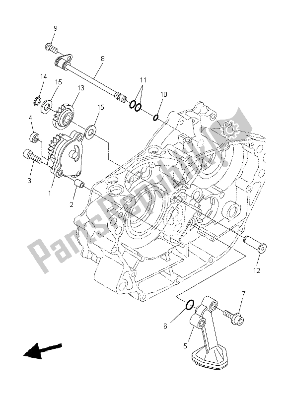 Tutte le parti per il Pompa Dell'olio del Yamaha WR 250R 2009