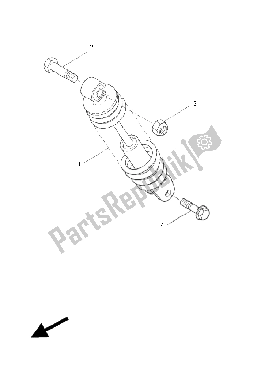 Wszystkie części do Tylne Zawieszenie Yamaha CW 50 2011