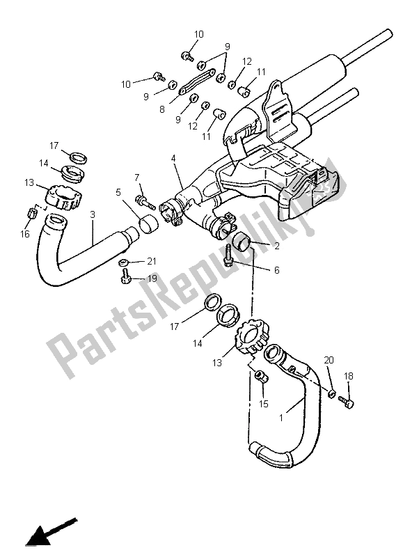 Todas las partes para Cansada de Yamaha XV 1100 Virago 1995