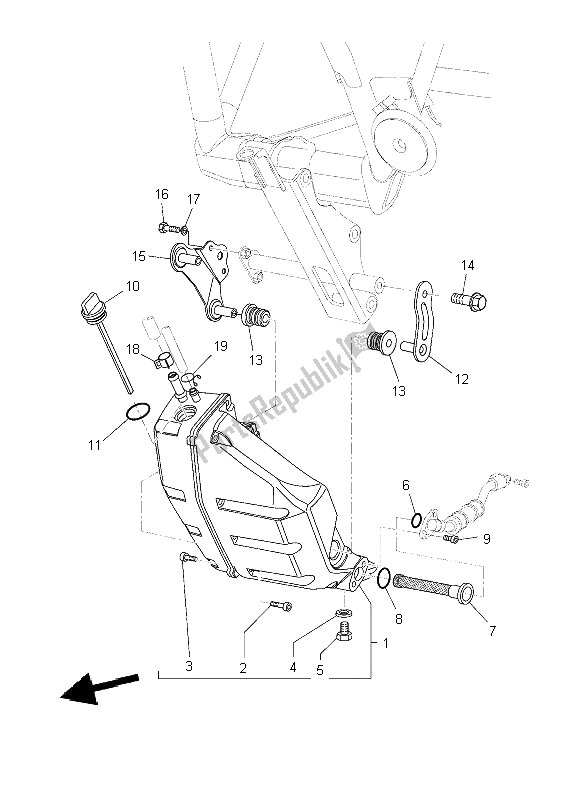 Tutte le parti per il Serbatoio Dell'olio del Yamaha MT 03 660 2009