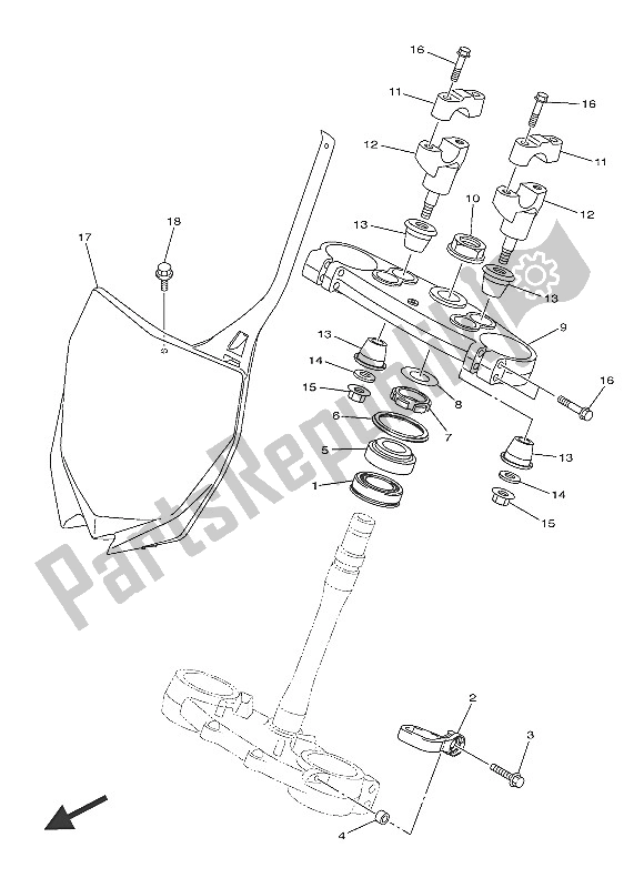 Toutes les pièces pour le Pilotage du Yamaha YZ 250F 60 TH Anniversary 2016