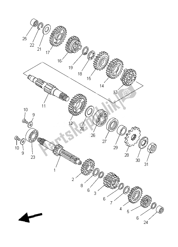 Toutes les pièces pour le Transmission du Yamaha YZ 85 SW LW 2007