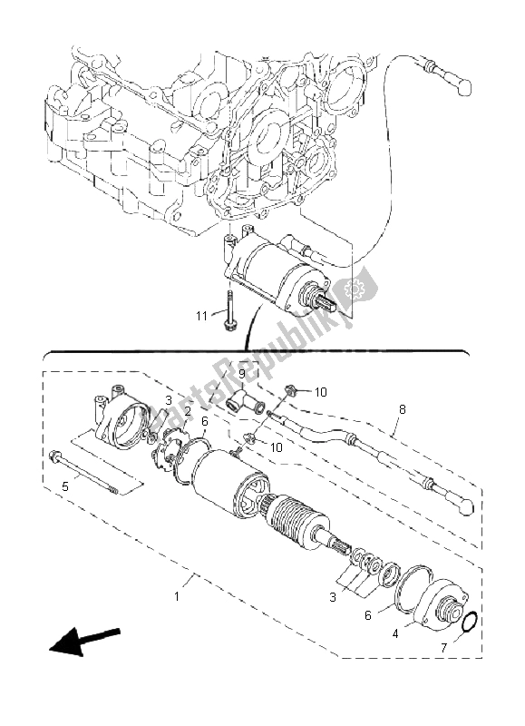 Todas las partes para Motor De Arranque de Yamaha TDM 900 2008