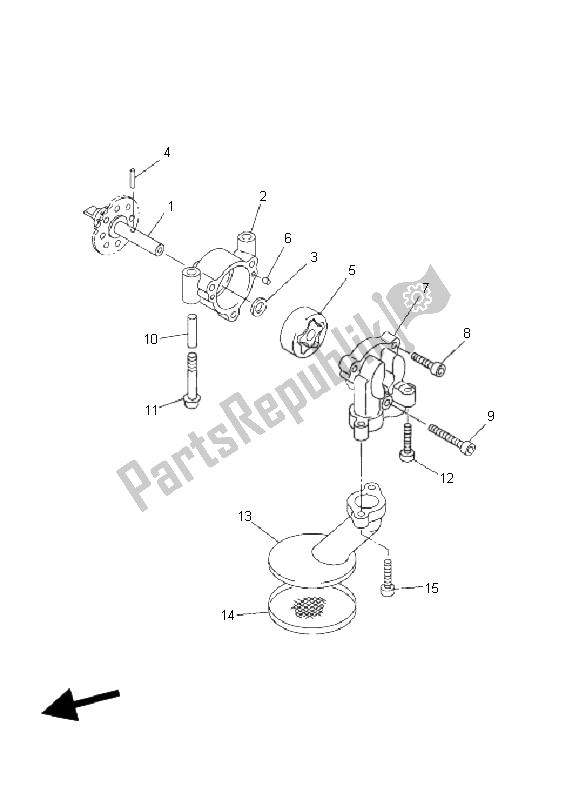 Toutes les pièces pour le La Pompe à Huile du Yamaha FJR 1300 AS 2006