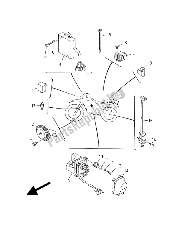 Todas las partes para Eléctrico 2 de Yamaha DT 125R 2000