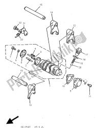 krzywka zmiany biegów i widelec
