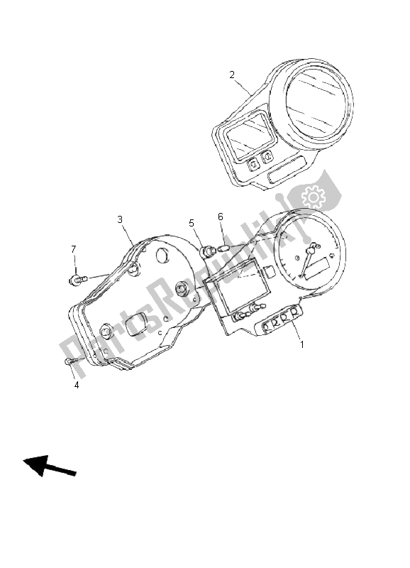 Tutte le parti per il Metro del Yamaha YZF R6 600 2001