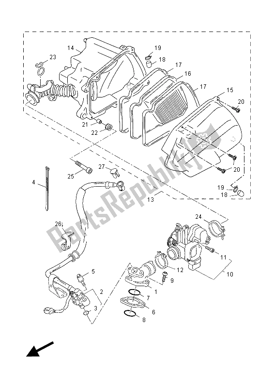 Todas las partes para Consumo de Yamaha YN 50F 2012