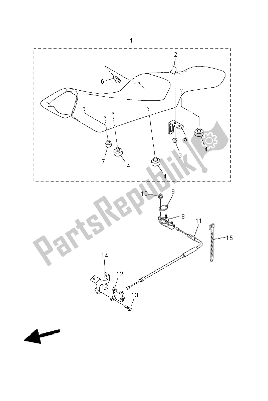 Todas las partes para Asiento de Yamaha FZ6 N 600 2004