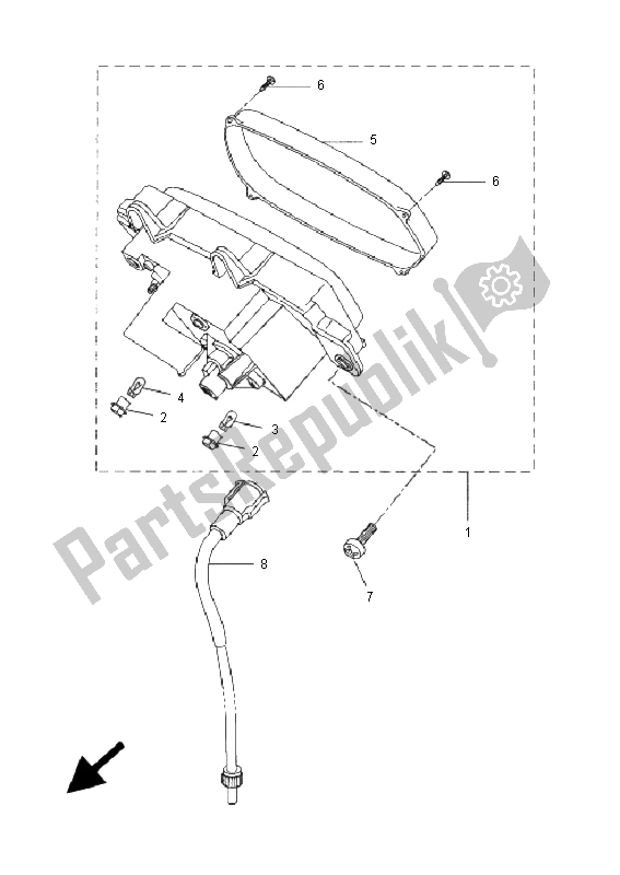 All parts for the Meter of the Yamaha CW 50L BWS 2006