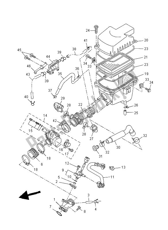 Tutte le parti per il Presa del Yamaha YZF R 125 2008